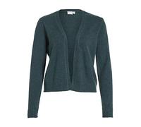 Vila Chaqueta de Punto para Mujer Viril Short L/S Knit Cardigan-Noos (1 Unidad), Ponderosa Pine/Detail:Dark Melange, L