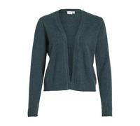 Vila Chaqueta de Punto para Mujer Viril Short L/S Knit Cardigan-Noos (1 Unidad), Ponderosa Pine/Detail:Dark Melange, M