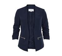 Vila Chaqueta Tipo Blazer Femenina de Manga 3/4., Azul Marino, 46
