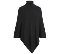 Vila Clothes Viril Rollneck Knit Poncho-Noos, Negro (Black), Talla única para Mujer