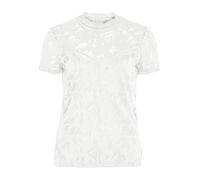 Vila Clothes Vistasia S/s Lace Top - Noos, Camiseta sin Mangas Mujer, Blanco (Cloud Dancer Cloud Dancer), 40 (Talla del Fabricante: Medium)