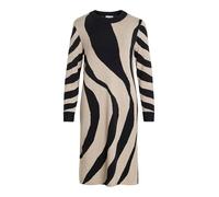 Vila Crewneck Knit Midi Dress Vitif Noos-Vestido de Punto con Cuello Redondo, Melange Natural, XL Mujeres