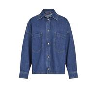 Vila Denim Shirt Camiseta Vaquera Vicreek L/S, Medio De Mezclilla Azul, 36 Mujeres