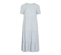 Vila Dress Vipaddina S/S Vestido Midi, Abedul, 46 Mujeres