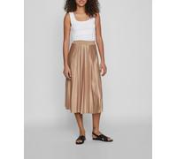 Vila Falda satinada plisada. Natural 34/XS