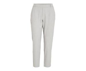 Vila High Waisted Trousers VIVARONE Slim fit Light Grey Melange 36 Light Grey Melange 36
