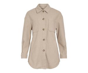 Vila Jacket VIKIMMI Oversize Natural Melange M Natural Melange M