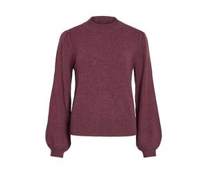 Vila Jersey de Punto Viril Turtle-nk Balloon L/S Top-Noos para Mujer, Figura, S
