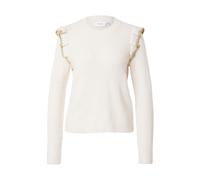Vila Vinanzy L/S O-Neck Flounce Knit Top/BF Bolsa con asa Superior, Abedul, M para Mujer
