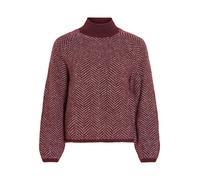 VILA Jersey 'VILORY' rojo vino / blanco L EUR