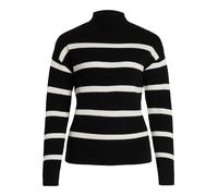 VILA Jersey 'VIRil' negro / blanco L negro / blanco