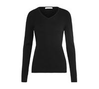 Vila Clothes Viril L/s V-Neck Knit Top-Noos, suéter Mujer, Negro (Black), 42 (Talla del Fabricante: X-Large)