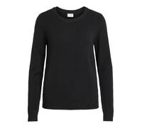 Vila NOS Viril L/s O-Neck Knit Top-Noos suéter, Negro (Black Black), X-Small para Mujer