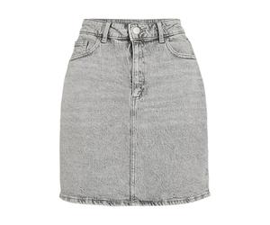 Vila Kaja Jaf Denim Skirt 40, Gris, 40