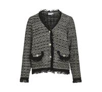 Vila Knit Visolera L/S Detail-Cárdigan de Punto, Negro (Black Beauty), L para Mujer