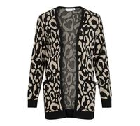 VILA Knit Vitif Open L/S - Cárdigan de Punto Noos, Black Beauty, XL para Mujer, Belleza Negra, XL
