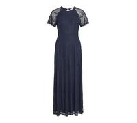 Vila Lace Dress Vifemma S/S Vestido de Encaje-Noos/DC, Azul Marino, M Mujeres