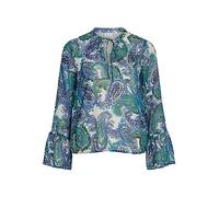 Vila Mujer Vifalia Fine L/S Top/Su Impresión Blusa, Lapis Blue/AOP:Fine, 46