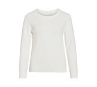 Vila Mujer Viril L/s O-Neck Knit Top-Noos Suéter Not Applicable, Alyssum Blanco, S