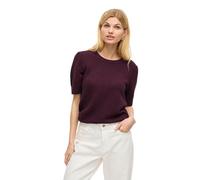Vila Neck Knit Top-Noos Vidalo-Camiseta de Punto de Cuello Redondo S/S, Figura, M Mujeres