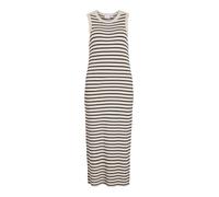 Vila Neck Midi Knit Dress Vizicha-Vestido de Punto Mediano con Cuello Redondo L/S, Abedul, L Mujeres