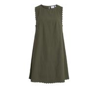 Vila Neck Short Dress Vifernanda-Vestido Corto con Cuello Redondo, Deep Depths, 38 Mujeres