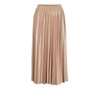 Vila Nitban Coated Pleated Midi Skirt, Arena, S