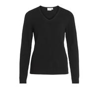 Vila Noos 14042769 VIRIL V-Neck L/S Knit Top - Noos 14042769, Negro (Black), XXL