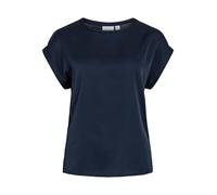 Vila Noos 14059563 - Camiseta de satén para Mujer, Azul Marino, 46