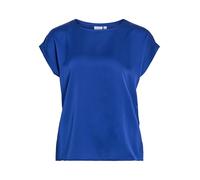 Vila Noos 14059563 - Camiseta de satén para Mujer, Color Azul., 46
