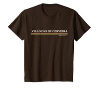 Vila Nova de Cerveira Portugal Camiseta, Niños, Marrón, 4 años