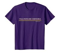 Vila Nova de Cerveira Portugal Camiseta, Niños, Morado, 4 años