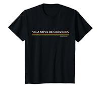 Vila Nova de Cerveira Portugal Camiseta, Niños, Negro, 2 años