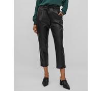 Vila Pantalón de mujer efecto piel. Negro 34