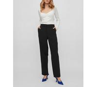Vila Pantalón de mujer traje tiro alto. Negro 36