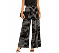 Vila Pantalón Frelli negro lunares wide para mujer 36