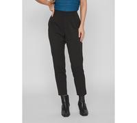 VILA Pantalón slim fit de cintura alta. Color Negro