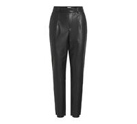 Vila Pantalones Vidagmar Varone HW Coated Pant-Noos para Mujer, Negro, 36