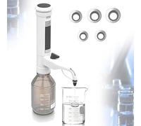 VILA SMO Dispensador De Líquidos para Laboratorio, Pipeta Ajustable De 0,5 A 60 Ml, Válvulas Dobles, Pantalla Digital, Ajuste De Engranajes, Manipulación Precisa De 0.5-2.5ml