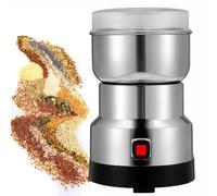 VILA SMO Mini Molino De Granos, Máquina Trituradora Eléctrica De 550 W, con Cuchilla De Acero De Cuatro Hojas, Capacidad De 50 G a 150 G, para Trigo, Maíz, Arroz, Pimienta, Hierbas, Café En Grano