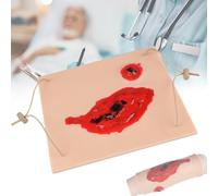 VILA SMO Modelo De Práctica De Heridas De Simulación De Trauma Portátil Ajustable, Kit De Entrenamiento De Embalaje De Heridas En El Muslo, Modelos De Enseñanza De Reutilización, Juego para Detener
