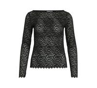 VILA Top de encaje de manga larga y elegante patrón para looks versátiles