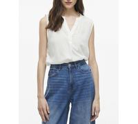 Vila Top de mujer cuello de pico. Blanco 40