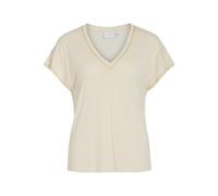 Vila Top de Mujer Vinoel Cuello en V S/S Stitch Detalle Top, Abedul, M