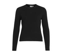Vila Vicomfy O-Neck L/S Knit Top-Noos Jersey de Punto, Negro, S para Mujer
