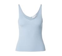 Vila VIWENNIE V-NECK RIB KNIT S/L TOP - NOOS M Azul