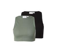 VILA Top 'FELIA' verde oscuro / negro XL verde oscuro / negro