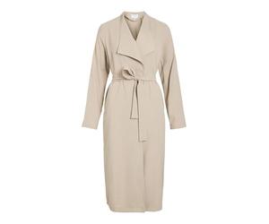 Vila Trenchcoat Belted Feather Gray 40 Feather Gray 40