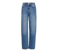 Vila Vikelly Jaf HW Straight Jeans-Noos, Medium Blue Denim/Detail:Wash Mbd009, 44W / 32L para Mujer