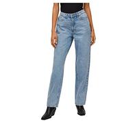 Vila Vaqueros de Corte Recto para Mujer VIKELLY de Cintura Alta, Light Blue Denim 1, 44W / 32L